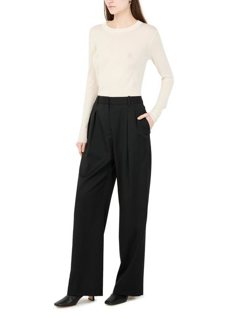 LOULOU STUDIO Sbiru wide twill pants - Image 2