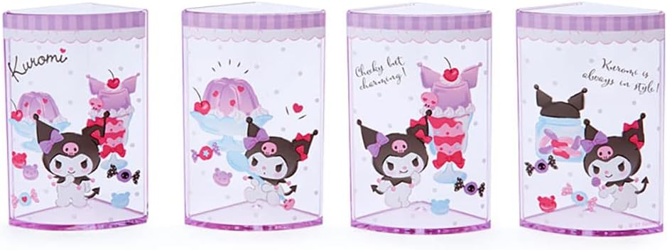 Sanrio 213179 Sanrio Kuromi Pen Stand, Purple, Plastic, Kuromi, 360 Degree Rotation, Pen Stand, Pen Holder, Cosmetics, Makeup Brushes, Tulle, Pet Character