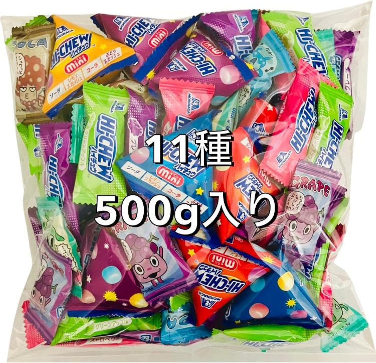 Haichu Mini Puffcho 11 Types, 17.6 oz (500 g) (Approx. 88 Bags), Commercial Use, Individual Packaging, Comparable Food, Sweets, Gifts, Parties, Various Events