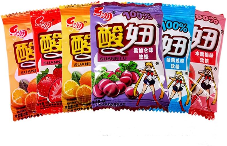 WSYLS - Gummies 40 Pack Multi Flavor Combination Sweet Sour Toothy Nostalgic Snack Independent Small Package Casual Share Pack Gummy