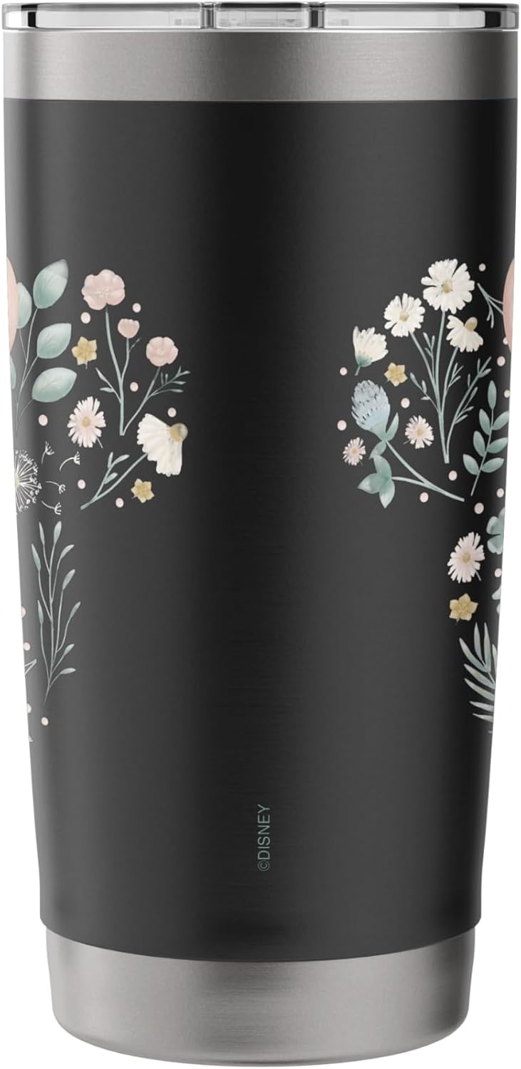 Disney Minnie Mouse Icon Spring Flowers - Vaso aislado de acero inoxidable
