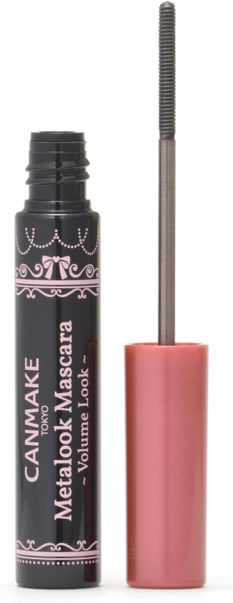 CANMAKE METAL LOOK MASCARA ~ VOLUME LOOK ~ V01 Black 4.0g Mascara Metal Comb Lashes Bunch Lashes Volume Type Curl Up Curl Keep