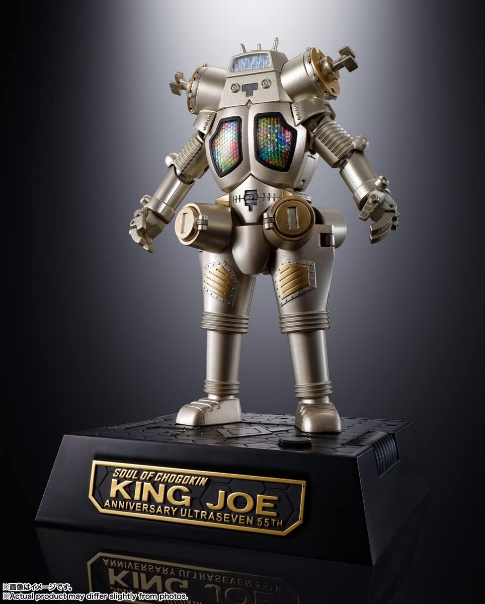 BANDAI SPIRITS Soul of Chogokin GX-37R Ultra Seven King Joe 55th Anniversary Version, Approx. 6.3 inches (160 mm), Die Cast & ABS, Painted Action Figure