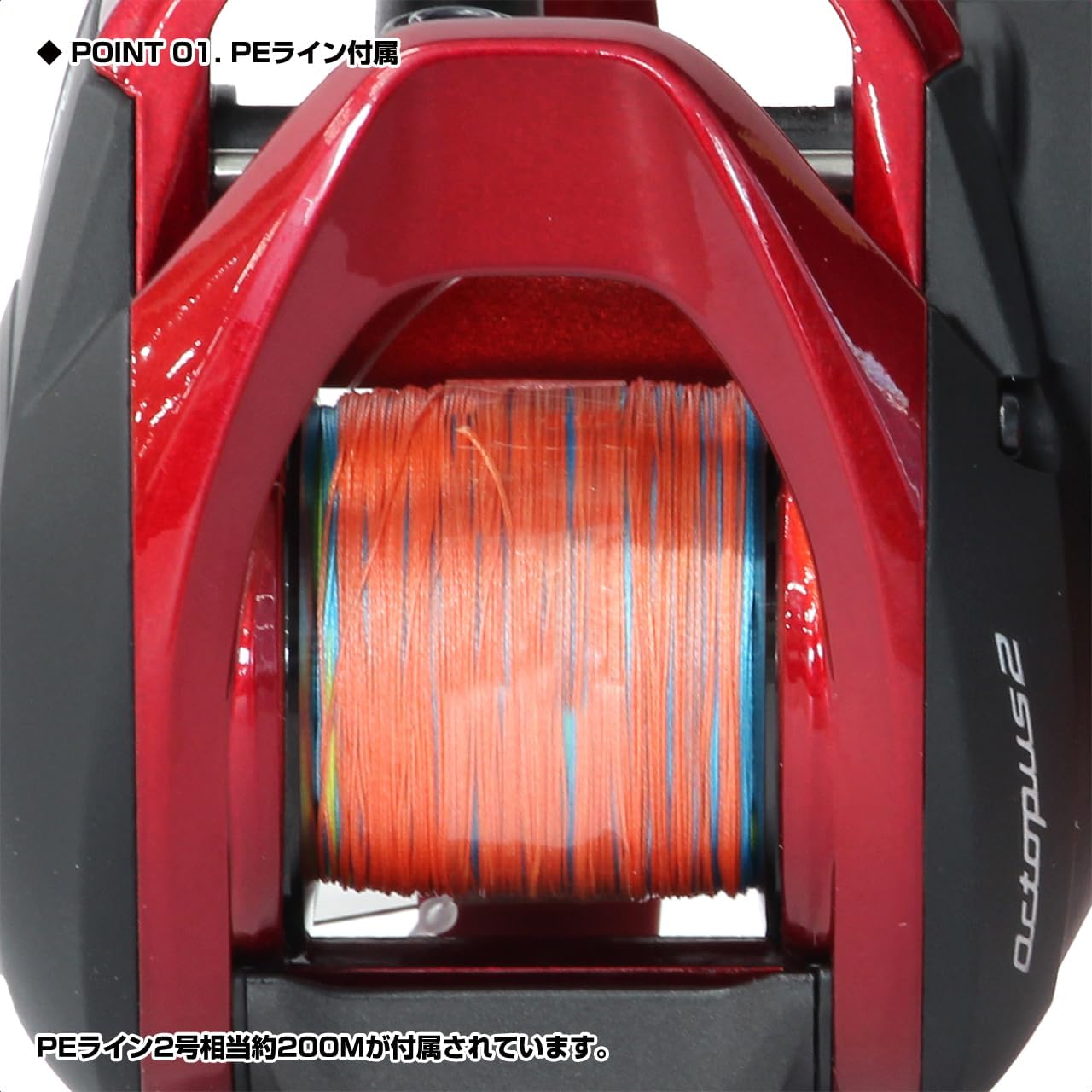 PROX Baltom BC Octopus 2 Low Pro Bait Reel with Right Handle/Left Handle, PE Line 668.4 ft (200 m) [High Power Bait Reel for Octopus]