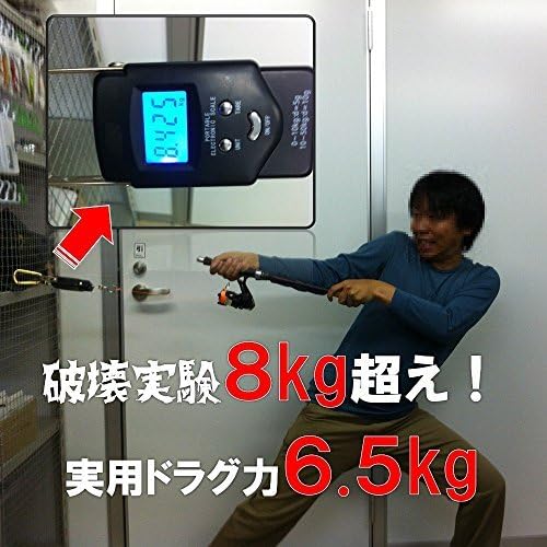 Orludo qb010100 Puchi200 Fishing Reel, 5.3 oz (150 g), Drag Force 14.3 lbs (6.5 kg), Family Fishing, Sabiki, Perfect for Easy Fishing, Easy to Use with Thread, Spining Reel 5 Colors