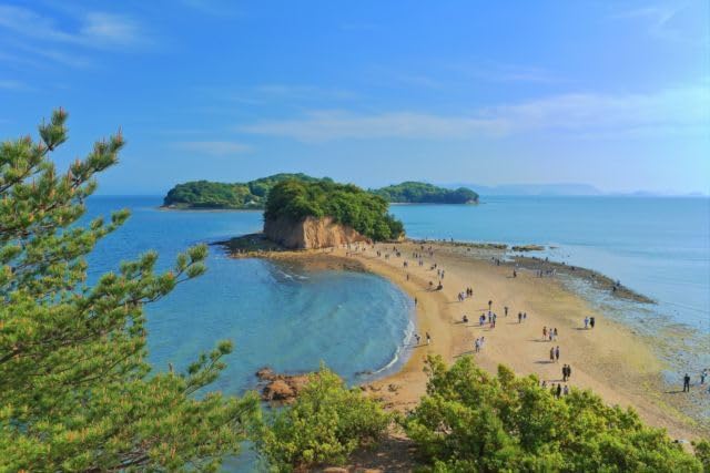 [2027 Calendar] [Japanese Landscape Postcard] Zodoshima Angel Road (Azushima County, Kagawa Prefecture, 2 Postcards, Souvenir, Photography, Kazukiatuko