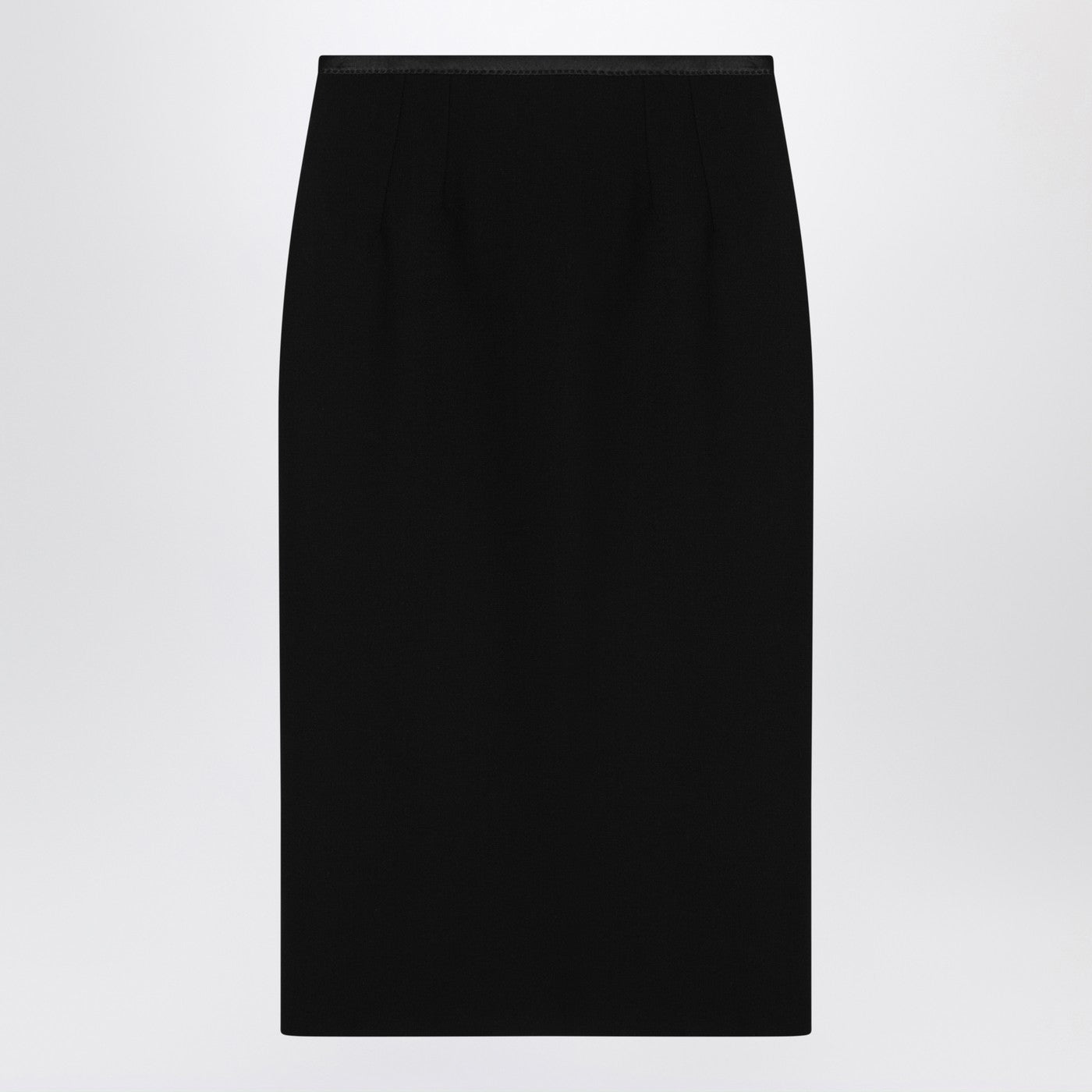 Dolce  Gabbana ウールクレープのドルチェ＆ガッバーナブラックペンシルスカート - Image 2