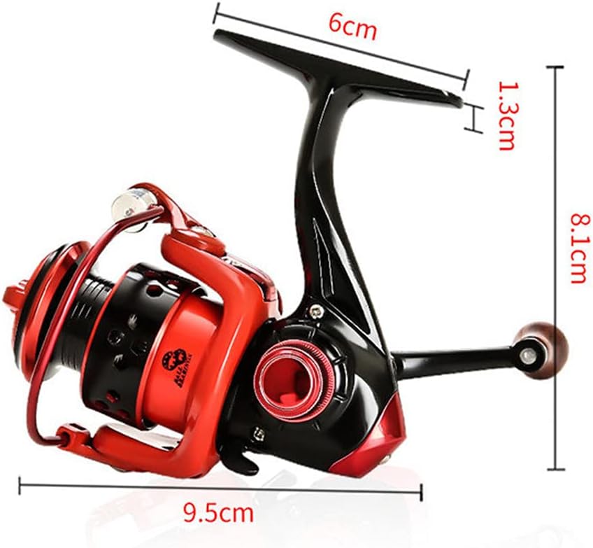 Gigicloud Full Metal Fishing Reel Small Metal Spinning Wheel Mini 150 Spinning Reel Carp Fishing Lure No Gap