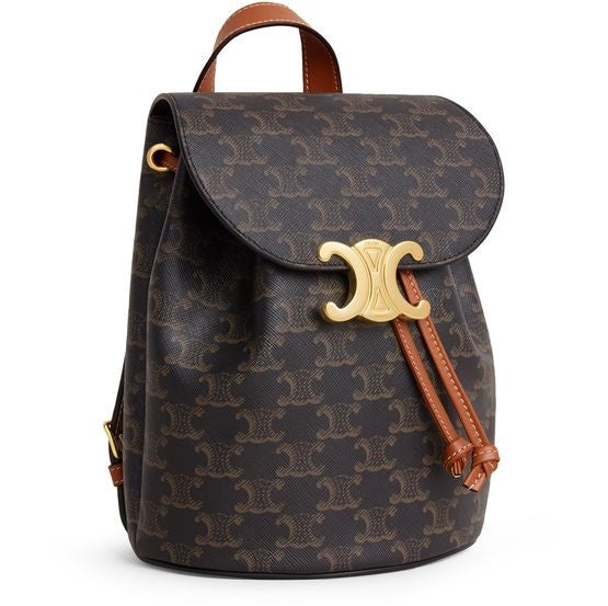 Backpack Celine Bonnie in Triomphe canvas & calfskin - Image 2