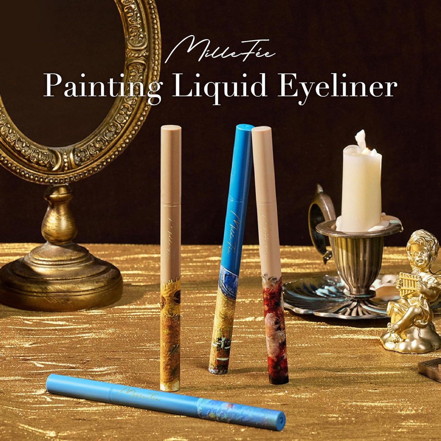 Milfee Painting Liquid Eyeliner (03 Mocha Brown) Liquid Anti-Drop Waterproof Extra Fine MilleFee