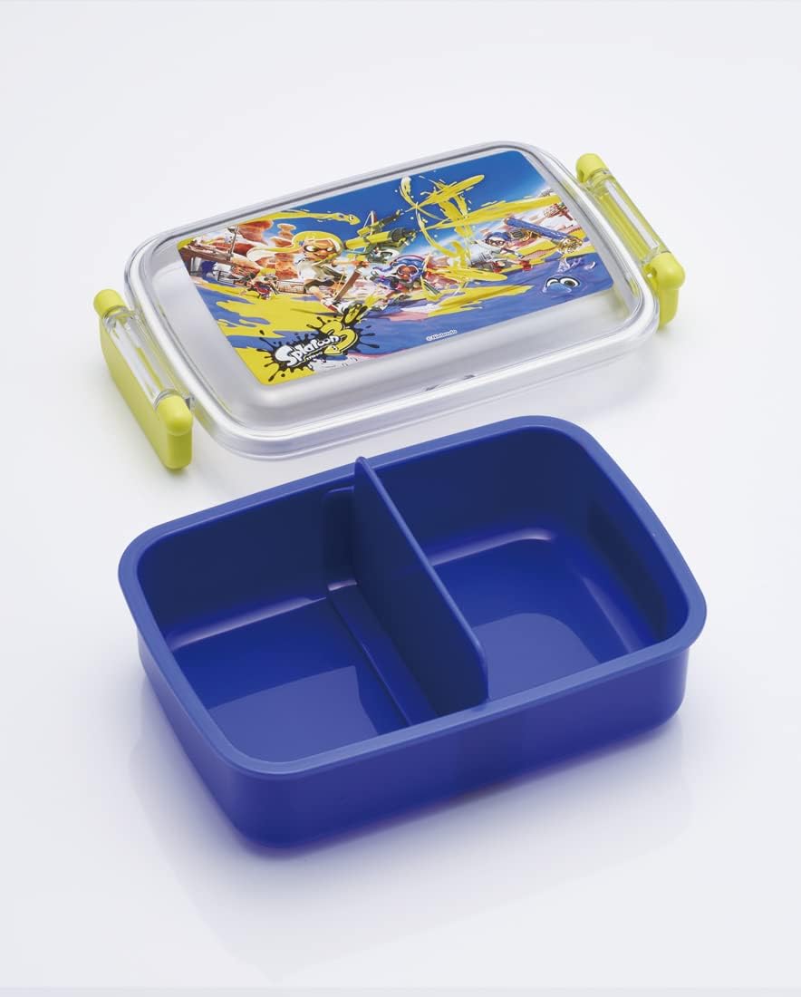 Skater (Skater) Bento Box for Kids, 450ml, Fluffy Dome Lid, Lunch Box, 1-Tier, Made in Japan, Splatoon 3, Boy, RBF3ANAG-A