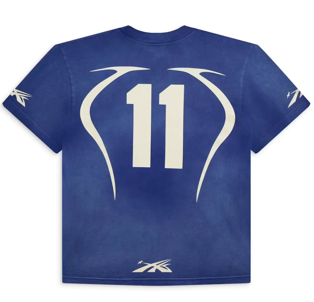 HELLSTAR 'WARM UP' BLUE TEE