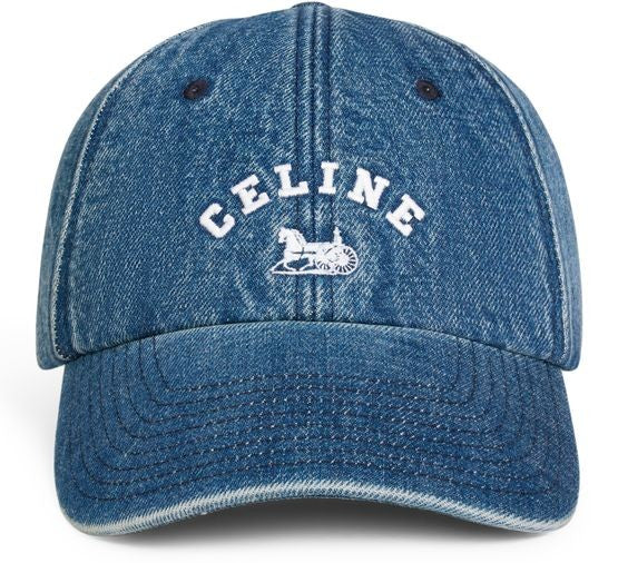 Celine richelieu cap in cotton denim - Image 2