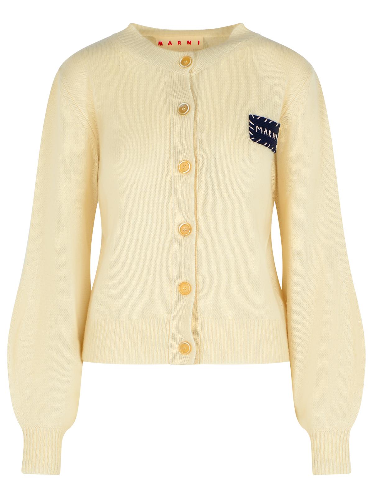 Marni Marni Ivory Cashmere Cardigan - Image 2