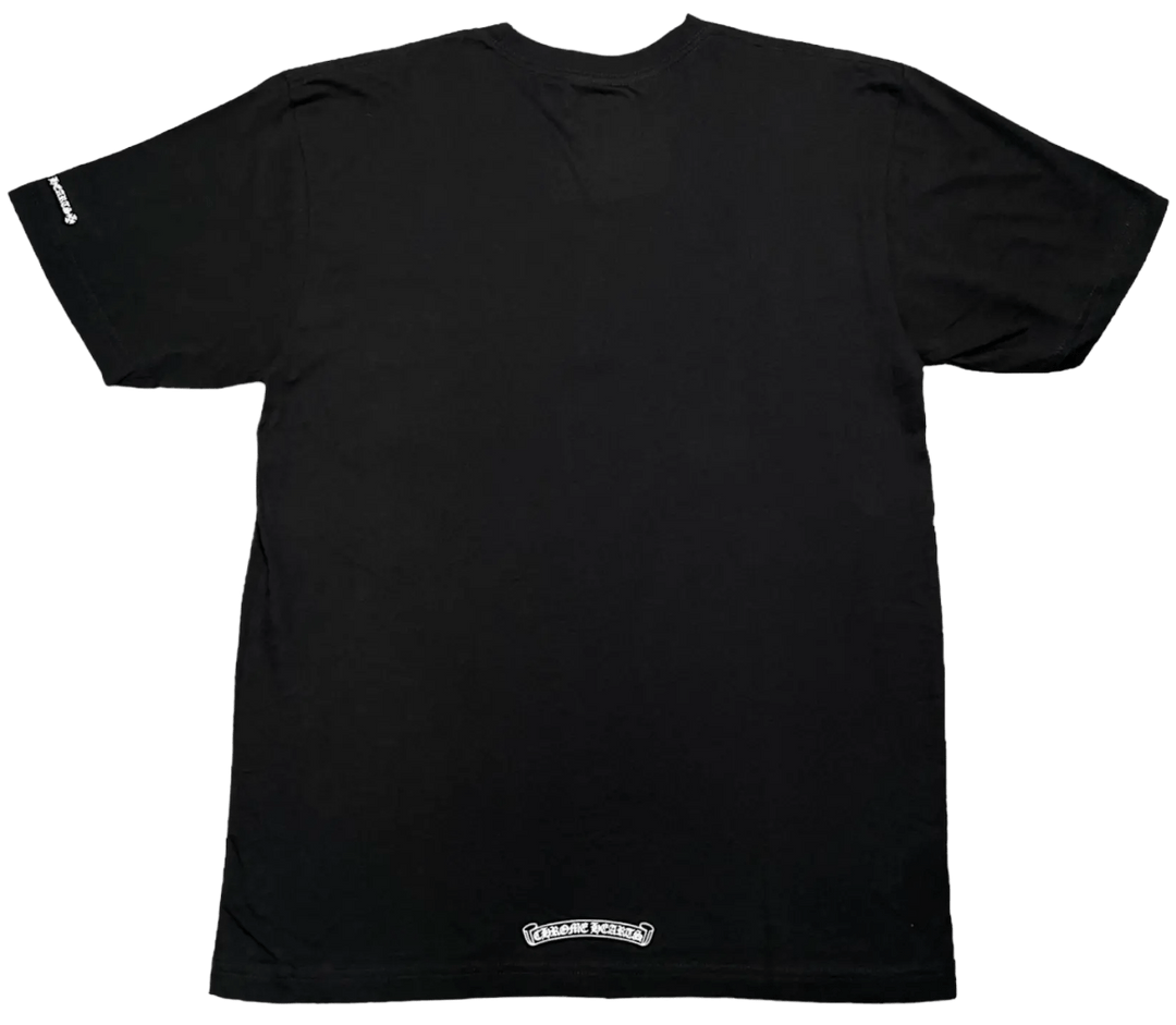 CHROME HEARTS 'NECK LOGO' POCKET BLACK TEE