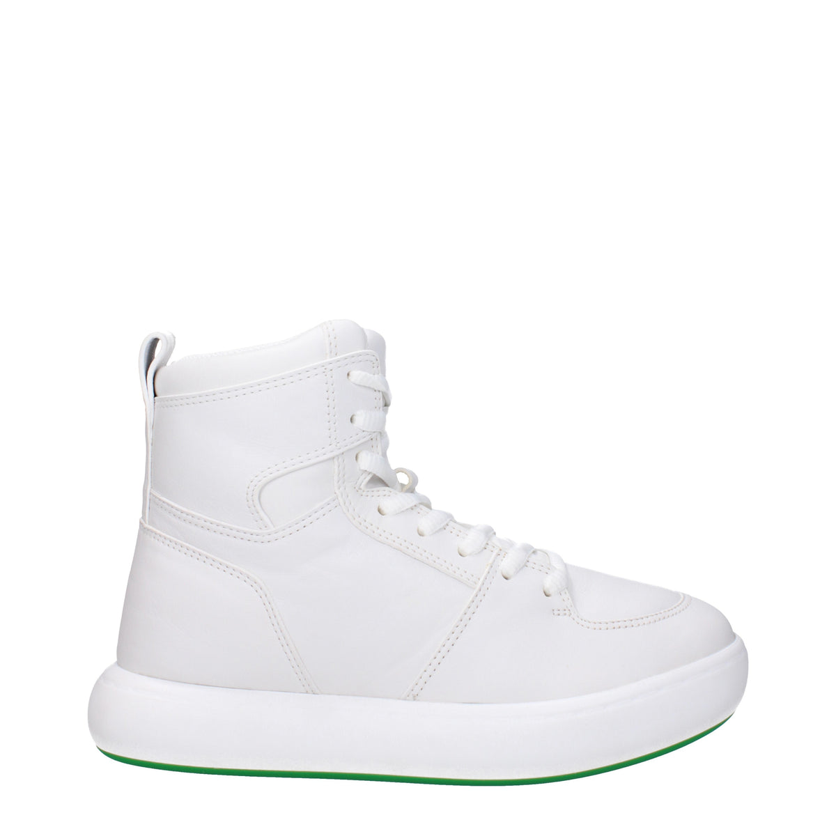 Bottega Bottega Veneta Sneakers Tennis Men Leather White/Parakeet - Image 2