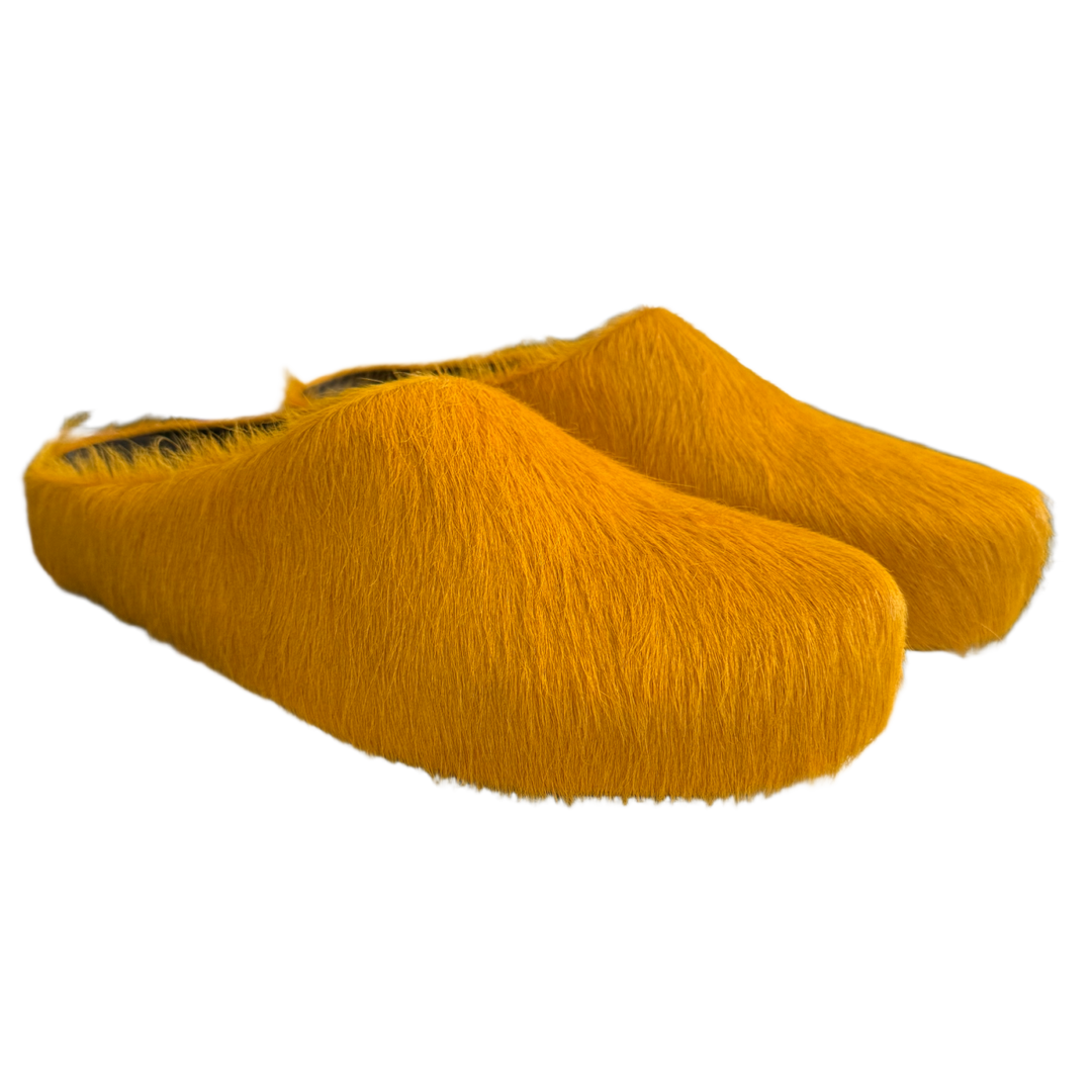MARNI 'GOLD' SABOT SLIPPERS