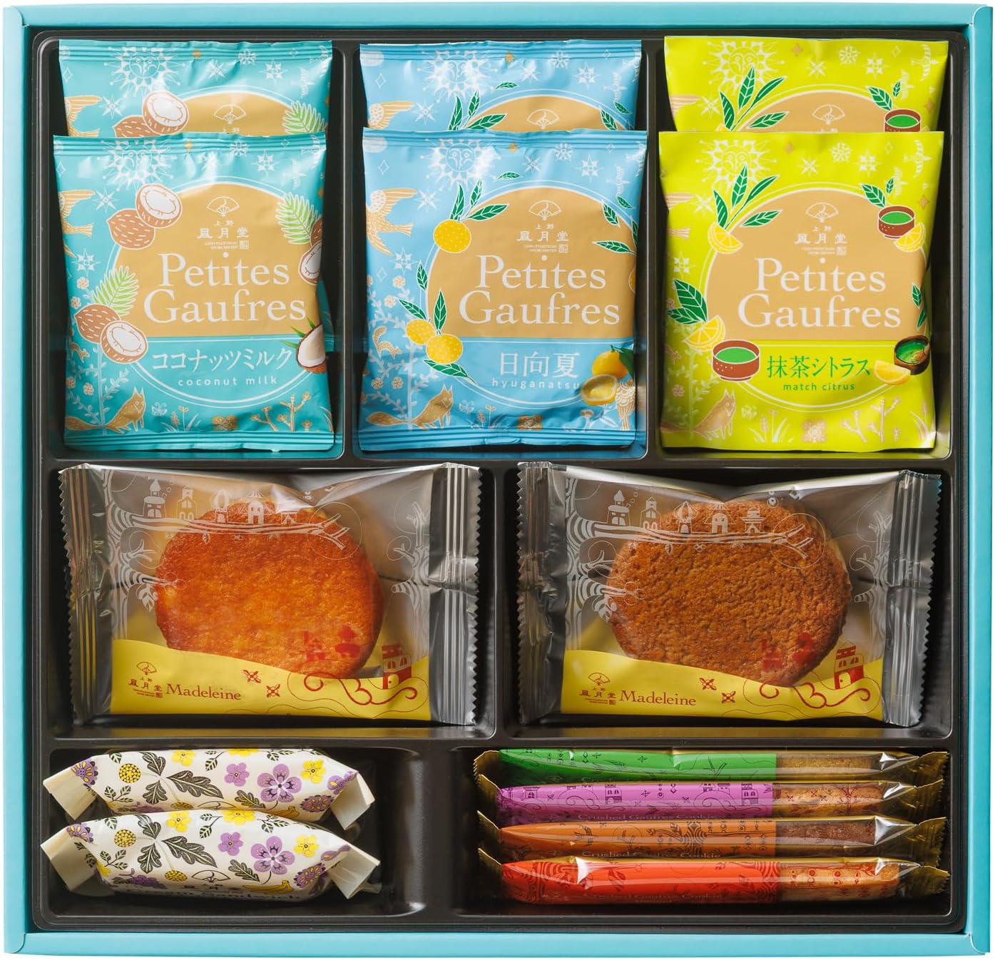 Uenogudo Sweet Selection 11 Types of 14 Pieces, Summer Gift, Mid-Year-Round Sweets, Sweets, Baked Confectionery, Present, Ueno Kogudo Summer, Coconut Milk, Matcha Citrus, Retirement, Inner Celebration