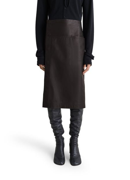 LEMAIRE Leather wrapover skirt - Image 2