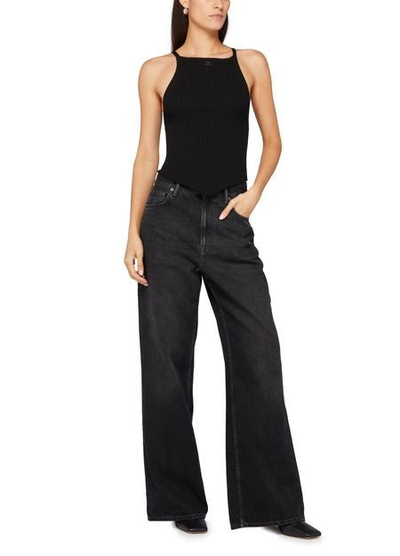 COURREGES Pointy シグネチャー リブニット トップス - Image 2