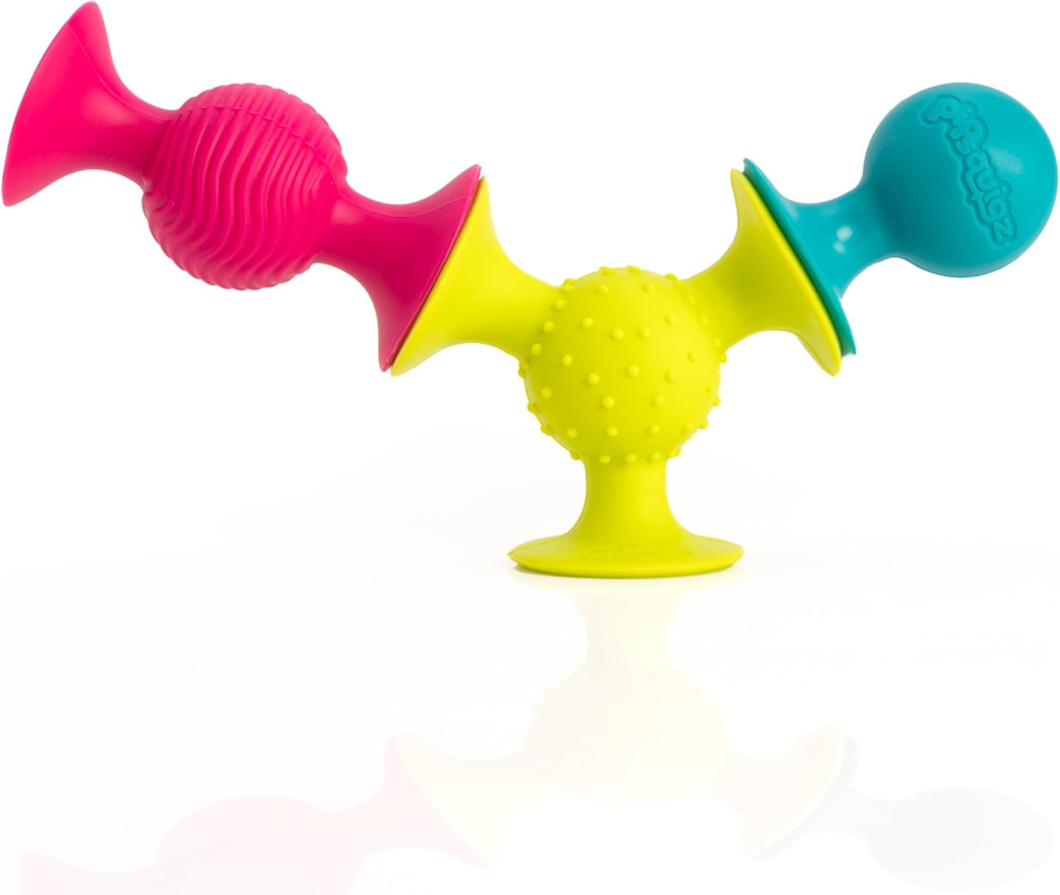 ファットブレイン(Fat Brain Toys) 赤ちゃんおもちゃ ピップスクイグズ 3個セット 吸盤付き FA089-1 正規品