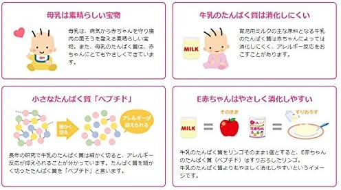 Morinaga E Baby Eco Raku Pack, Refill, 28.2 oz (800 g) (1400 g x 2 Bags) (Newborn Babies, 0 Months - 1 Years, Milk Powder)