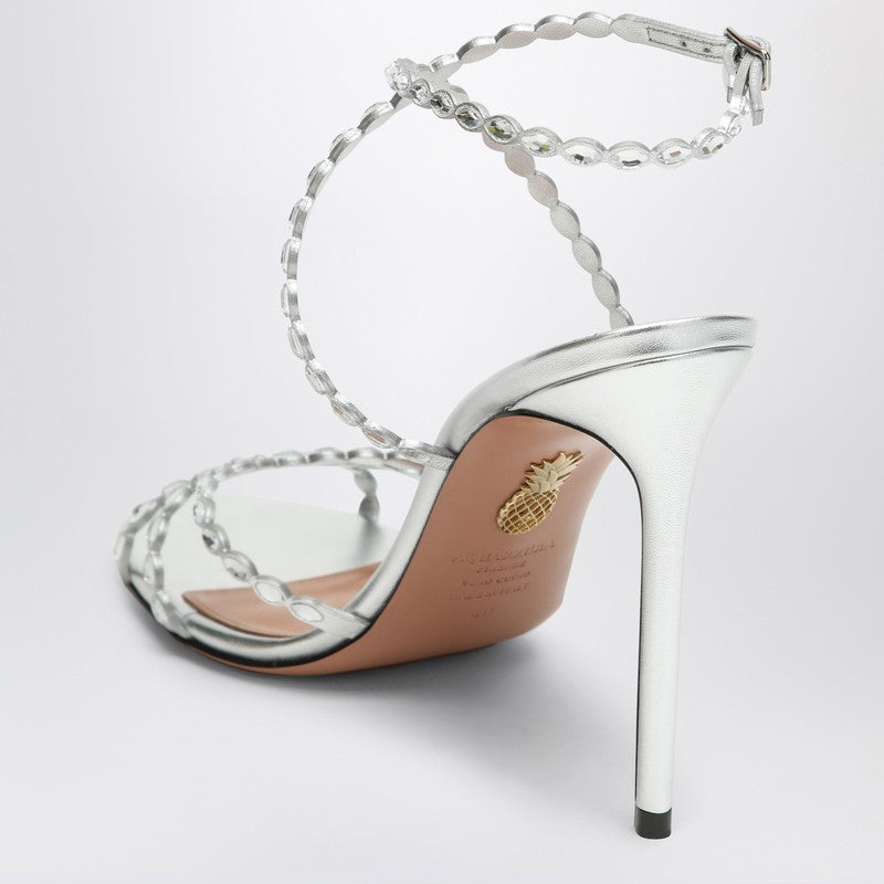 Aquazzura Loveはクリスタルで銀のサンダルを打った - Image 2