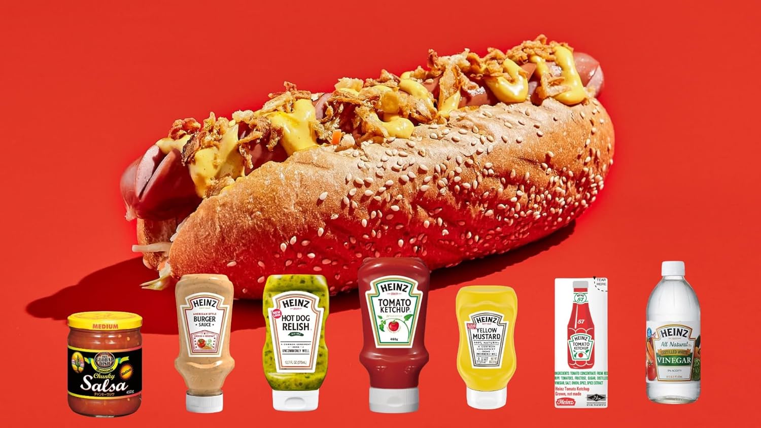 Heinz Tomato Ketchup Upside-Down Bottle 460g x 1 bottle