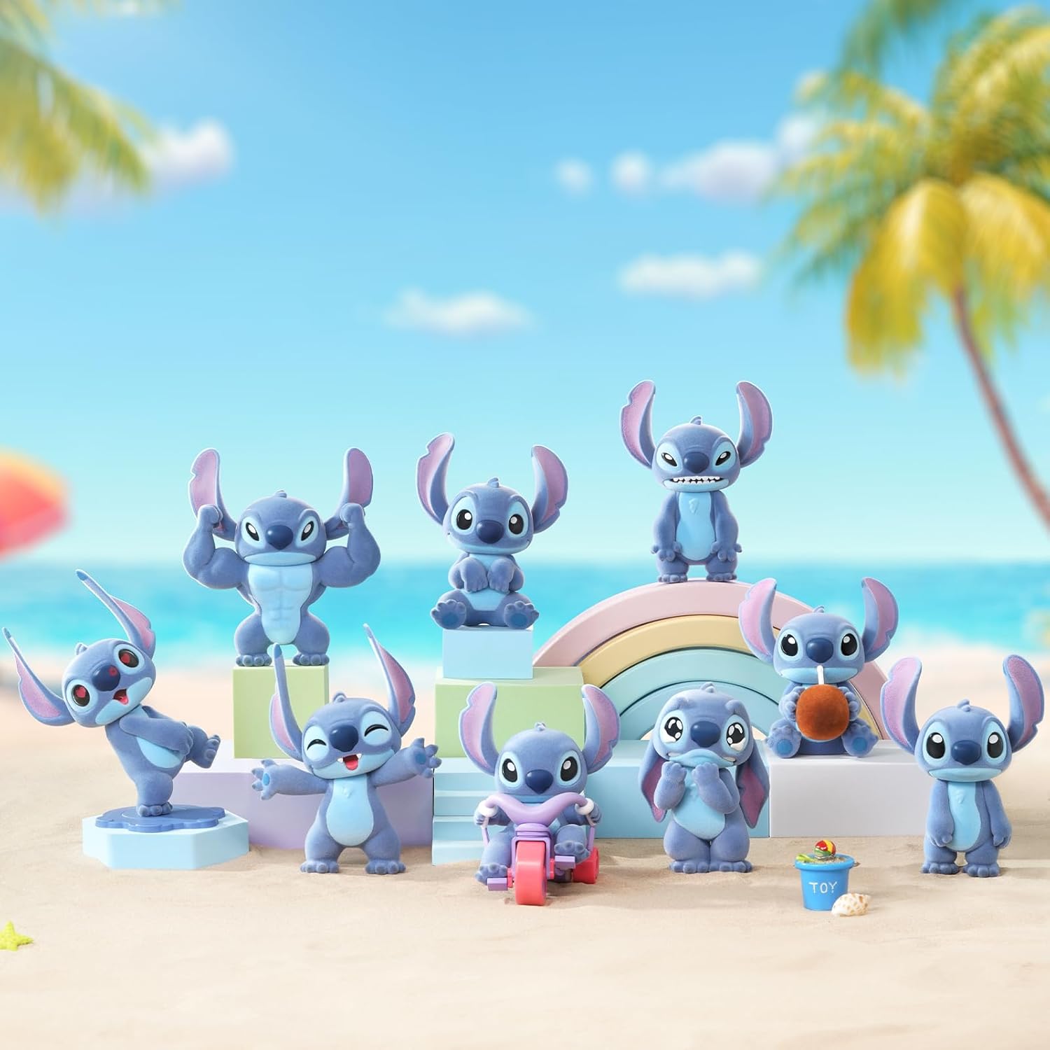 52TOYS The Cute Stitch Series Blind Box Reading Figure Collectible Figure Painted Toy Toy Perfect Gift for Anime Fans Kids Collectors Birthday Christmas (1 Piece)