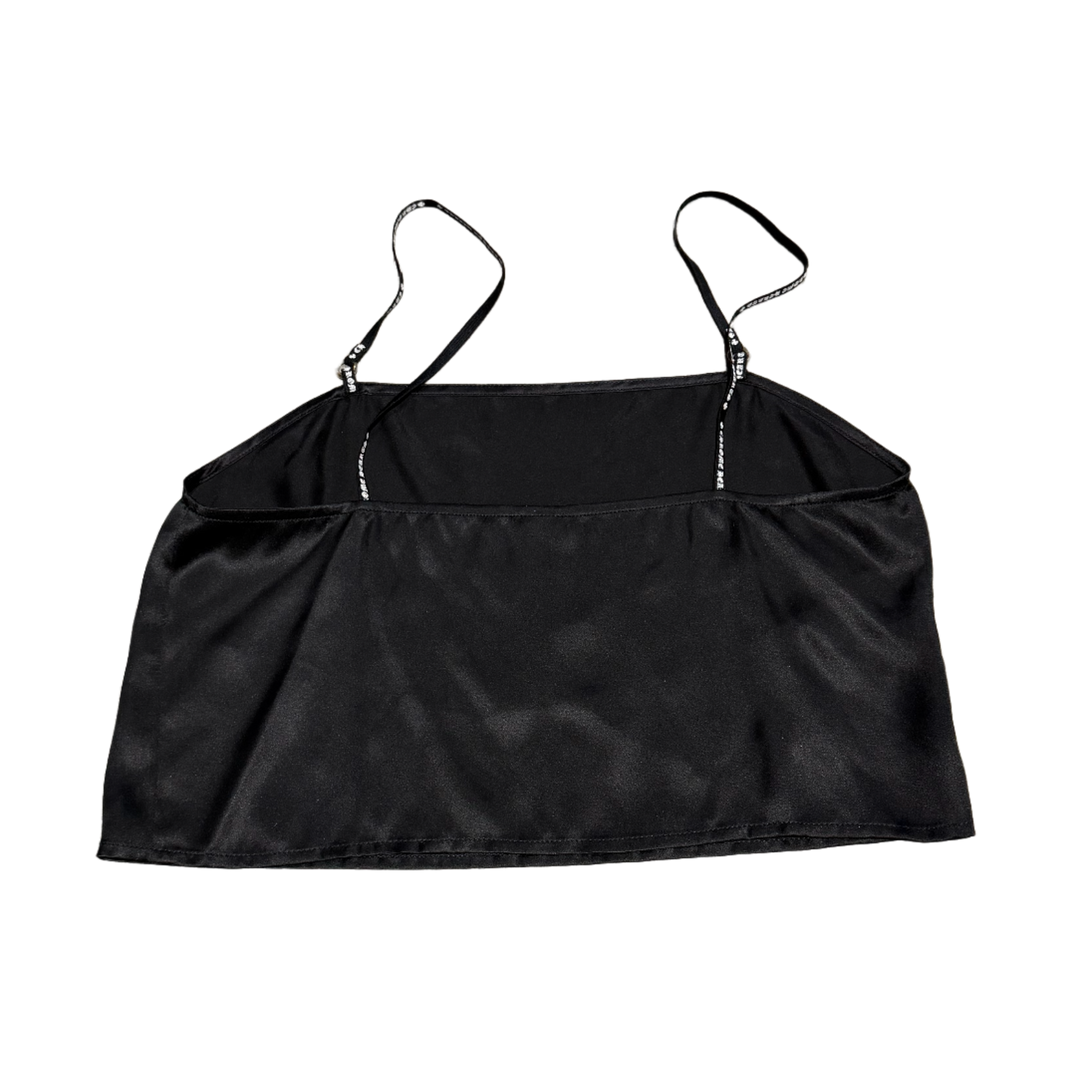CHROME HEARTS 'BLACK' SILK TANK TOP