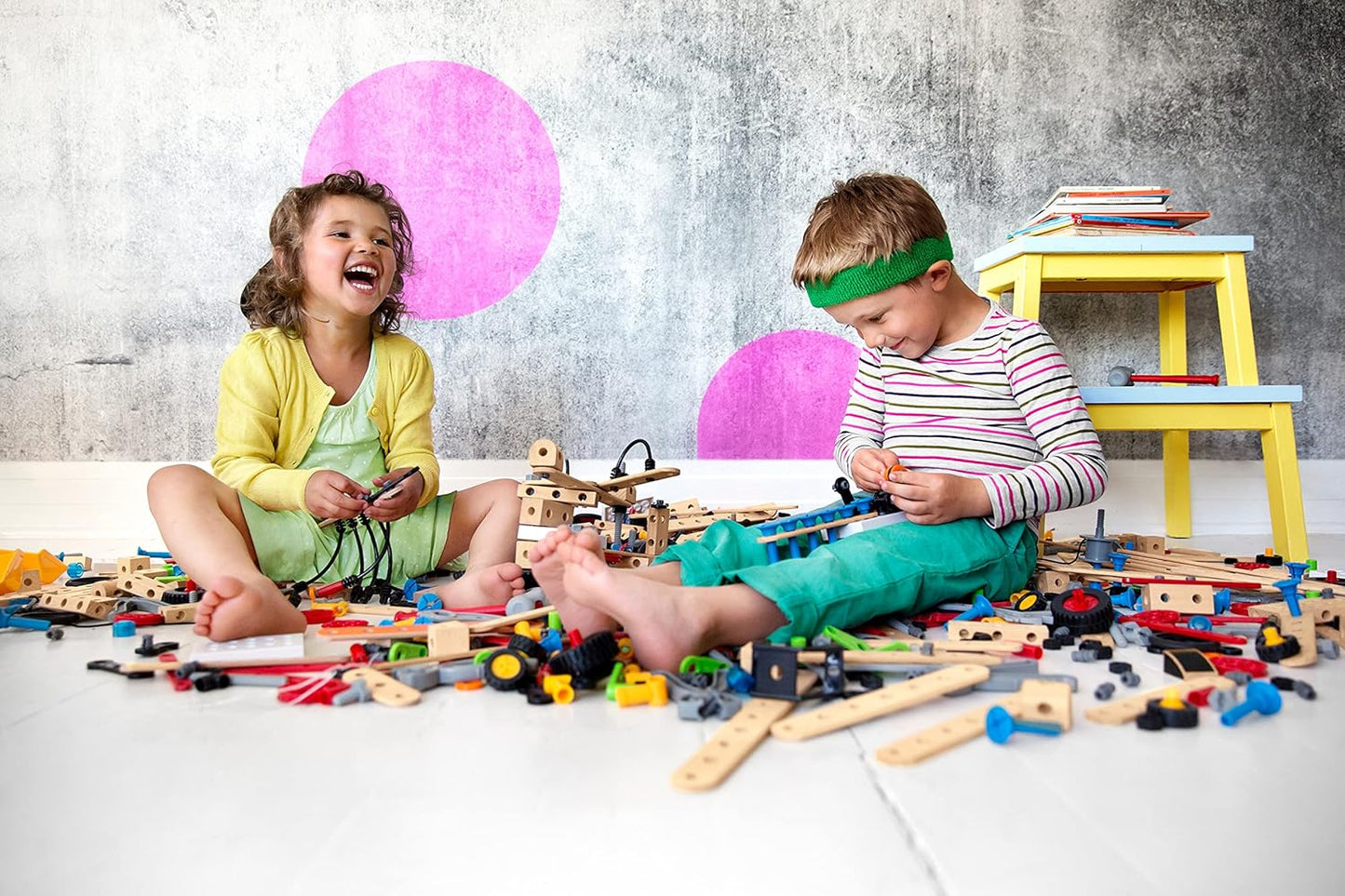 Brio Builder Motor Set 34591, Ages 3 and Up, "Total 121 Pieces" [Toy, Toy Block, Wooden Toy, Building Block, Pretend Play, Gift (Birthday/Christmas)]