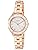 Seiko AHJK460 Women's Wristwatch, Angene, Epoach-Quarts, Pink Gold, white, Bracelet Type