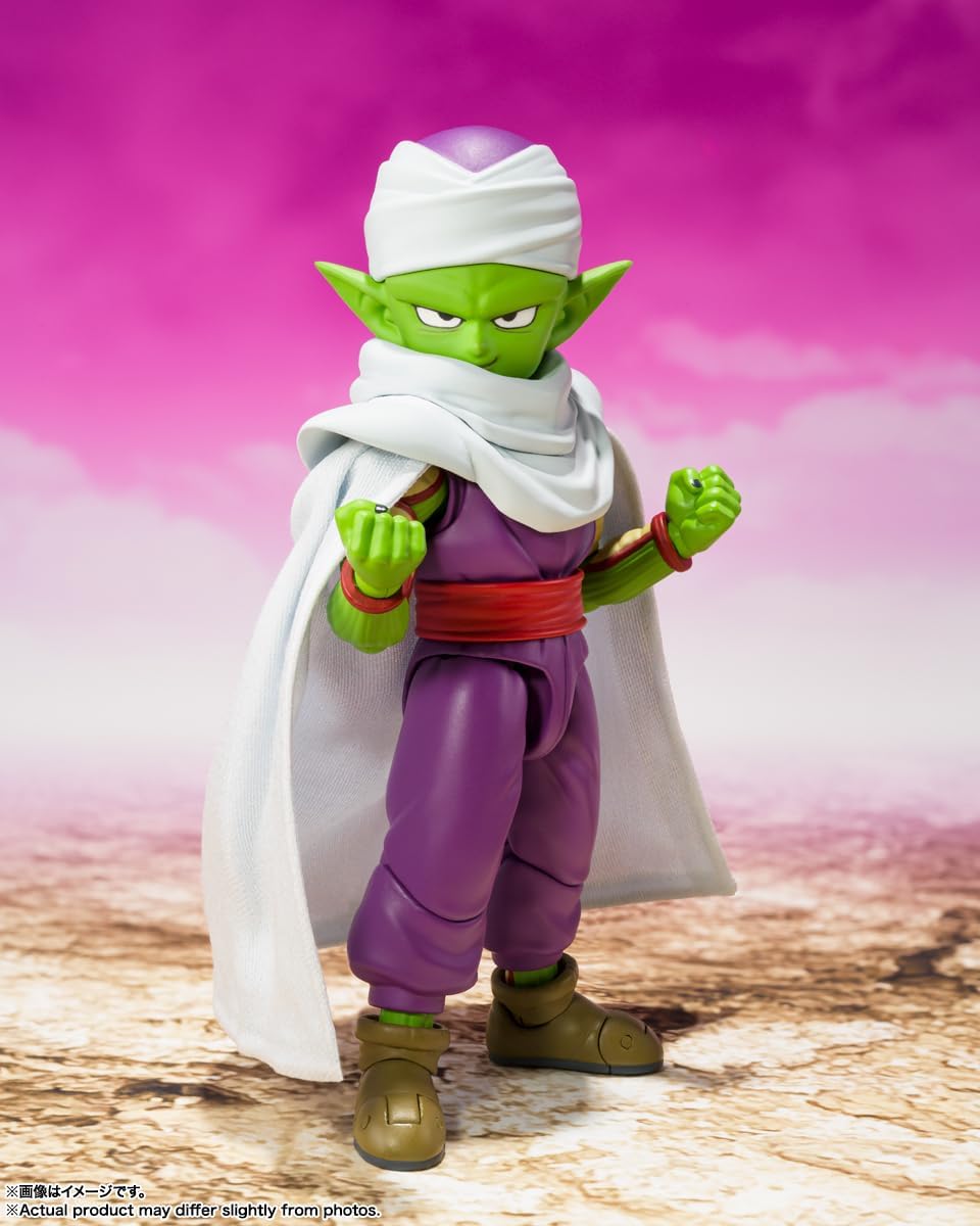 BANDAI SPIRITS S.H. Figuarts Dragon Ball DAIMA Piccolo (Mini) - DAIMA- Approx. 3.3 inches (85 mm), PVC & ABC, Pre-painted Action Figure