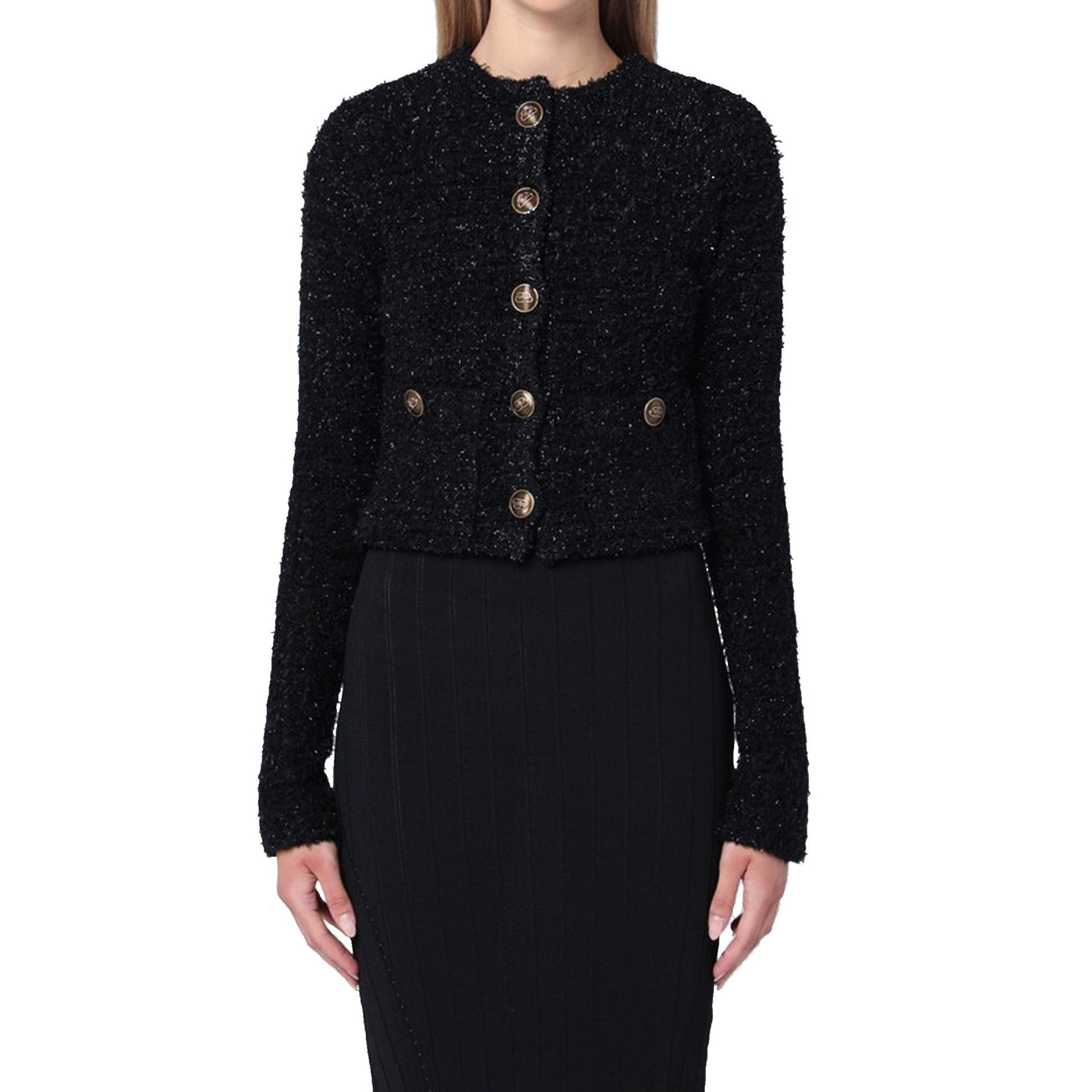 Balenciaga CropBoucléKardigan - Image 2