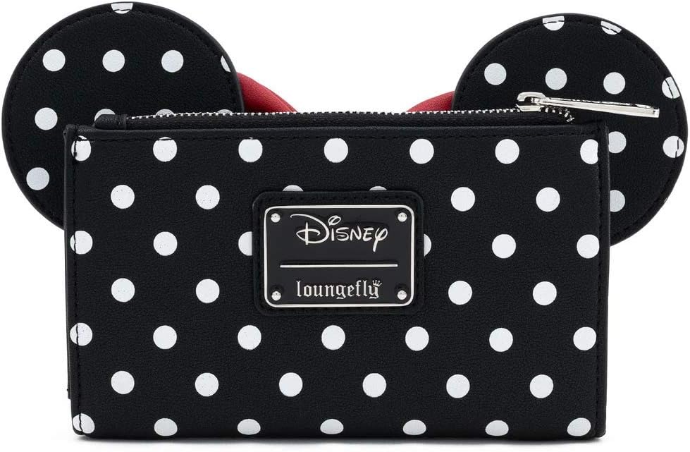 Loungefly Disney Minnie Mouse Flip Wallet for Cosplay, Standard, One Size