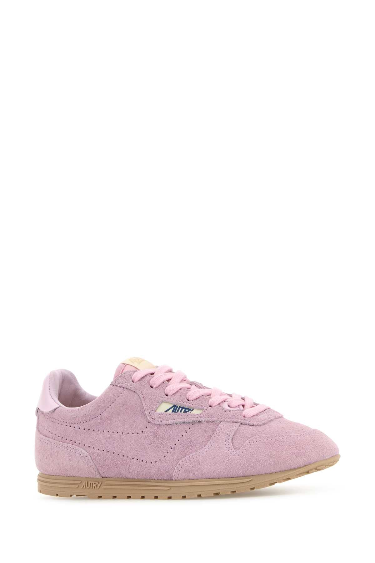 Autry Pink Suede Windspinスニーカー - Image 2