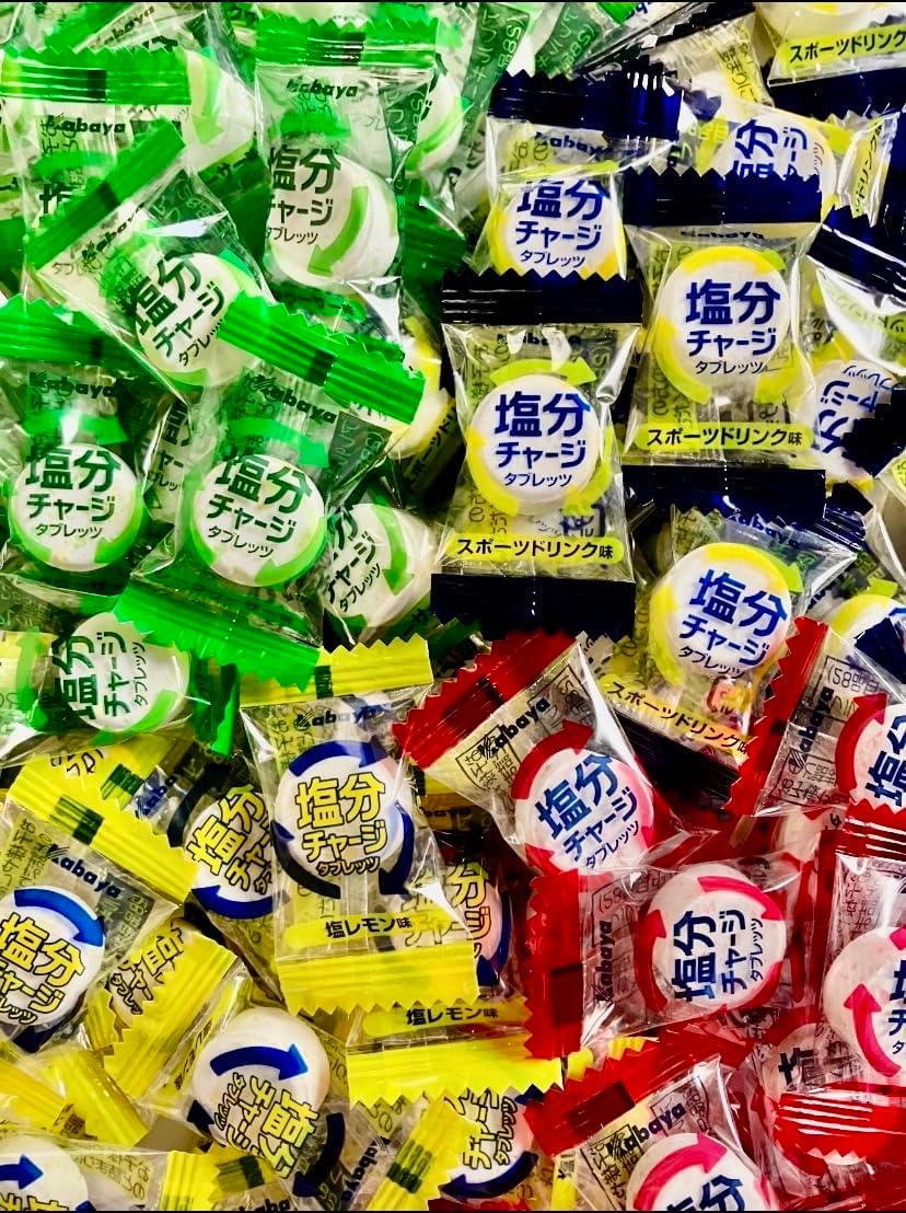Salt Charge Tabrets, Large Capacity, Over 100 Tablets [Okinawa Limited] Sea Quesser, Sports Drink, Salt Lemon, Plum, Assorted Set, Commercial Use