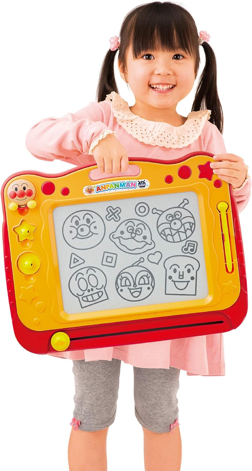 AGATSUMA Anpanman Can Draw Well! Genius Brain Drawing Classroom Suitable for Ages 1.5 and Up Drawing Toy