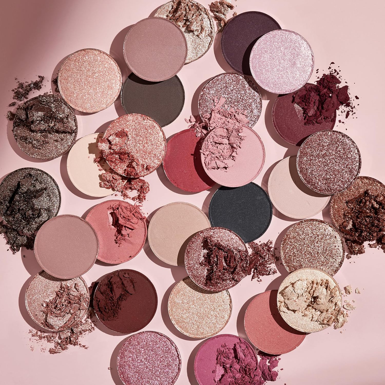 ColourPop Smoke N Roses Paleta de sombras de ojos, tonos rosey y ahumados con acabados metálicos y mate, maquillaje de ojos de alto pigmento con una fórmula de larga duración (1.16 onzas)