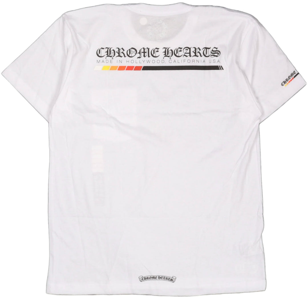 CHROME HEARTS 'BOOST' WHITE POCKET TEE