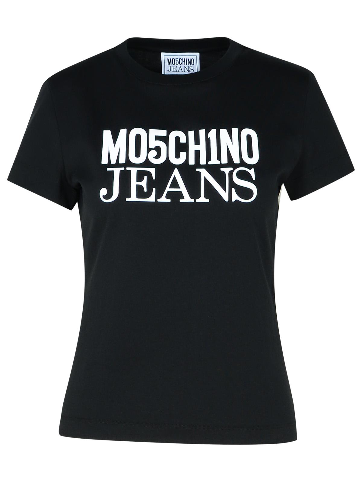 Moschino モスキーノジーンズブラックコットンTシャツ - Image 2