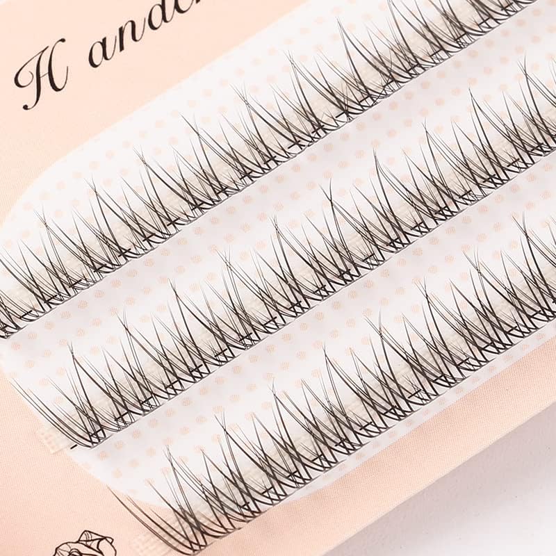 60 Pcs & 120 Bundles Free Union False Eyelashes Mixed Fishtail Makeup Stage Recitals Party Extensions Handmade Glued Eyelashes Volume Mink Soft (120 Bundles - 10mm)