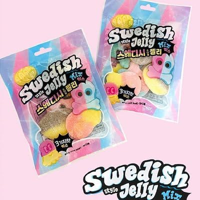 Swedish Candy Swedish Candy Swedish Style Gummy MIX 2.8 oz (80 g) x 2 Bags Set Korean Gummy