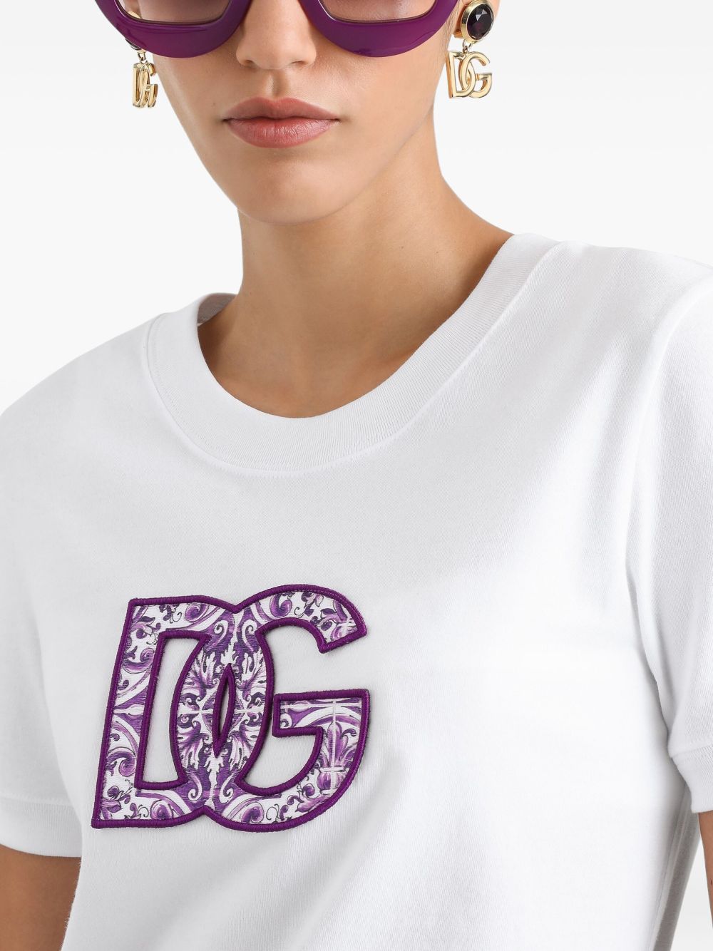 Dolce  Gabbana ドルチェ＆ガッバーナロゴコットンTシャツ - Image 2