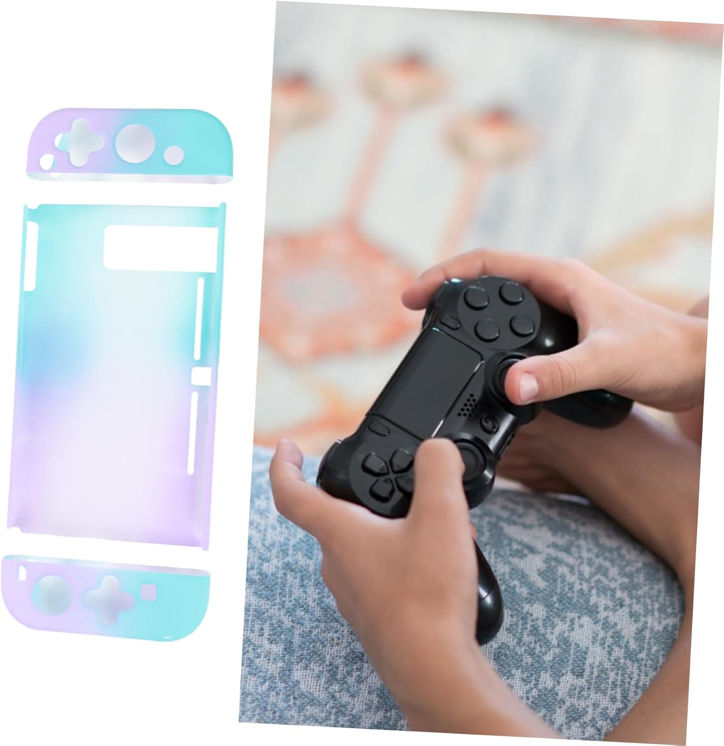 Ipetboom Switch Case Switch Case Switchlite Case Game Stand Game Console Protector Game Console Case Plastic Game Console Cover PC Green
