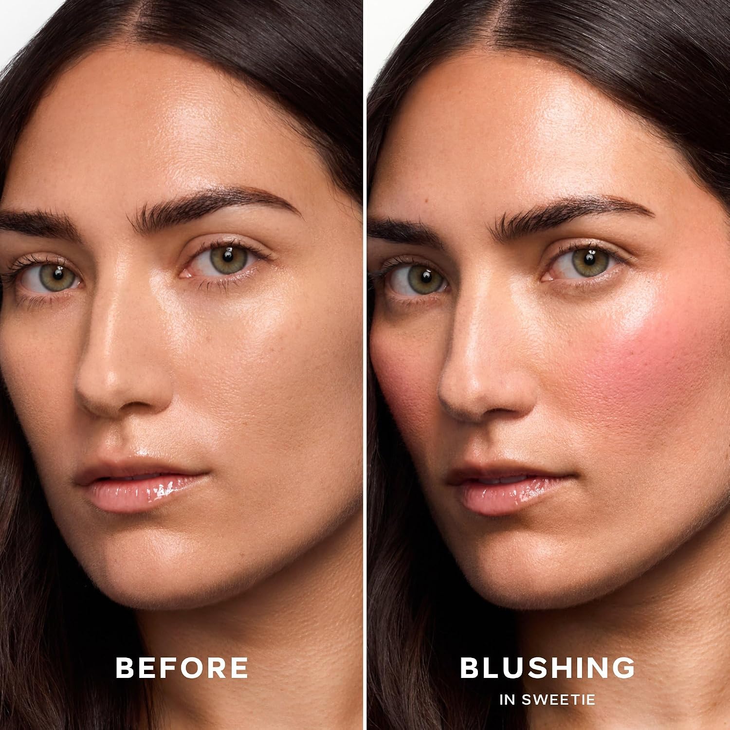 Saie Dew Liquid Blush for Cheeks - Hydrating Cream Blush Stick with a Blendable + Buildable Formula - Skincare Infused Dewy Cheek Tint for a Natural Flush - Glowy Makeup Essential - Sweetie (.40 oz)