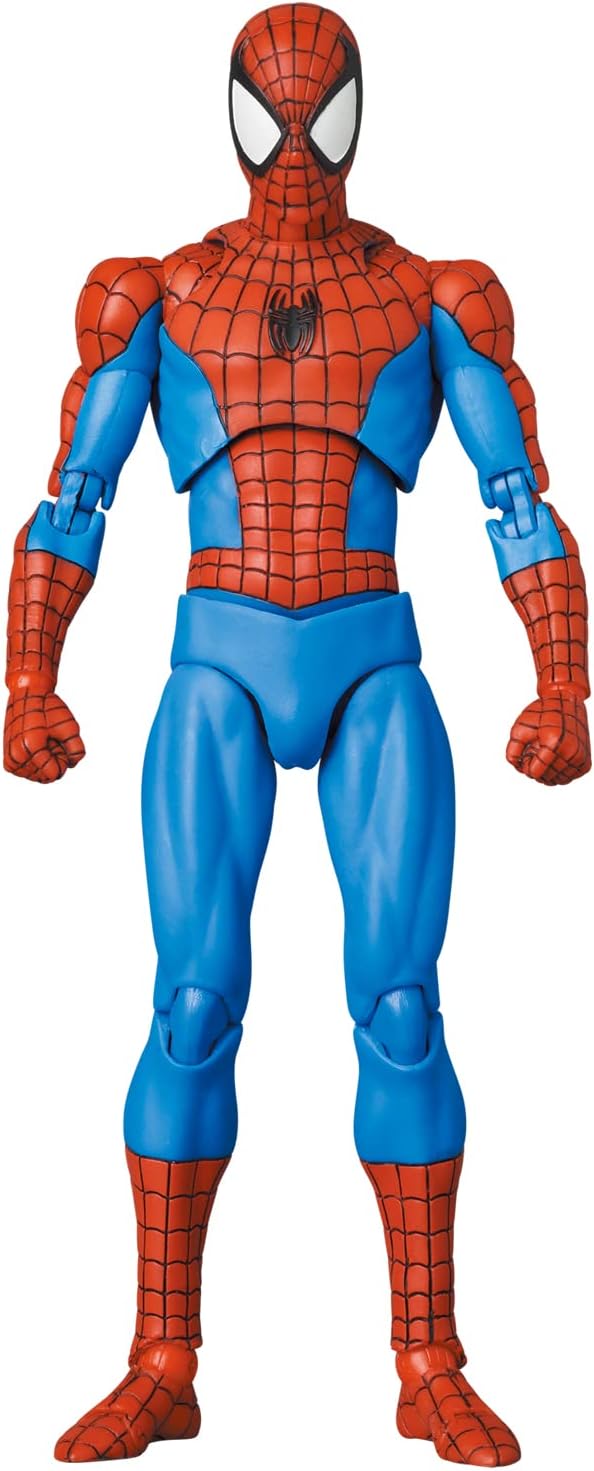 MAFEX No. 185 SPIDER-MAN Classic Cosume Ver., Total Height: Approx. 6.1 inches (155 mm), Non-scale, Painted Action Figure