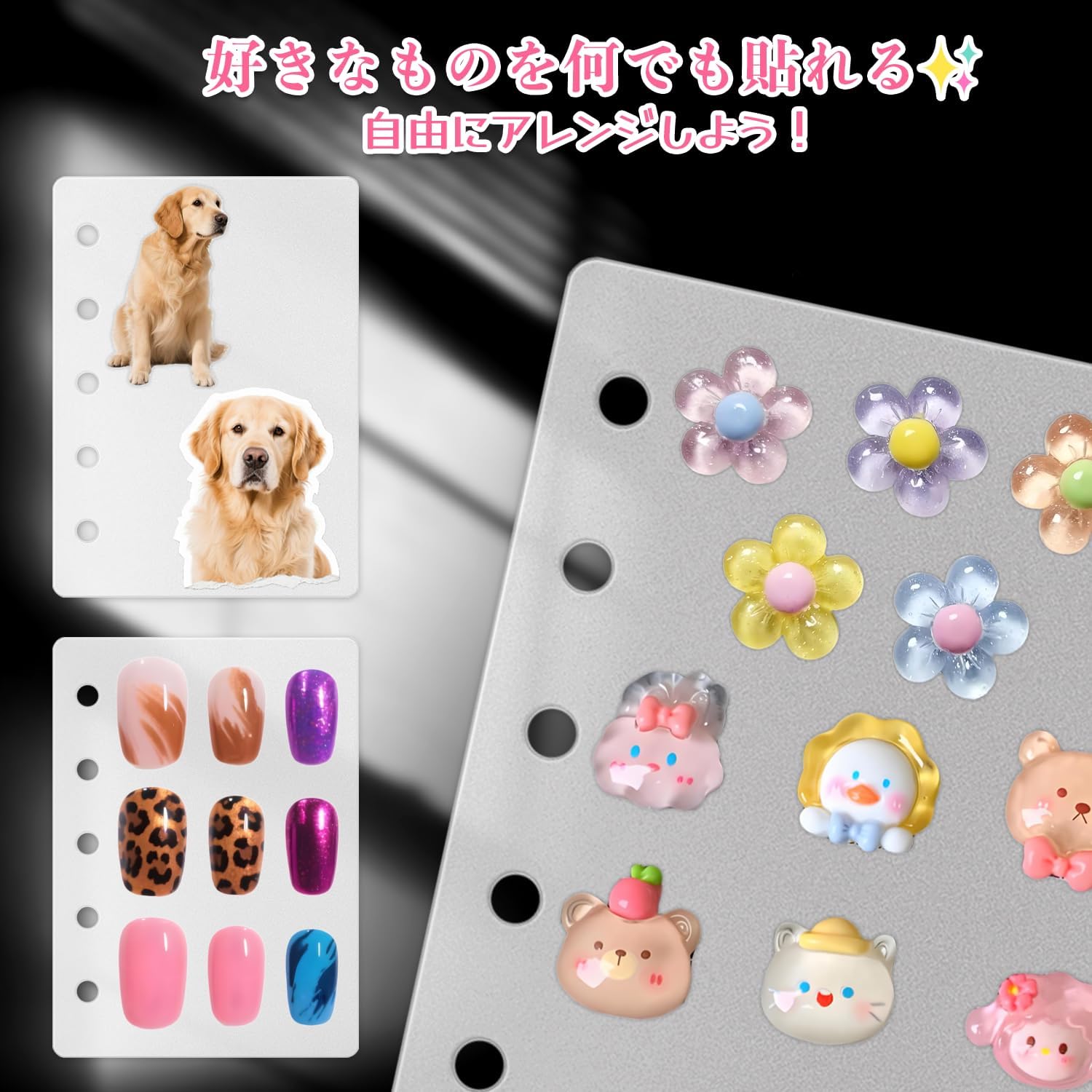 Transparent Girl Removable M5 Binder Micro 5 Seal Storage (pp Sheet)