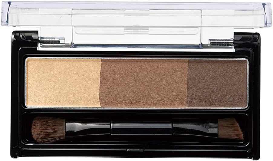 Heavy Rotation Natural Powder Eyebrow 01 Natural Brown 2.3g Eyebrow Powder with Brush 3 Color Powder Eyebrow Palette