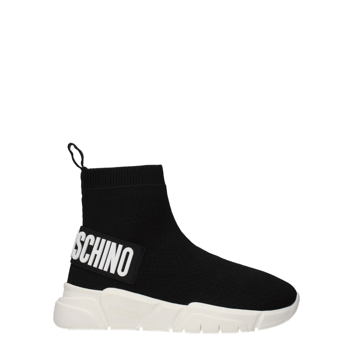Moschino モスキーノスニーカーの女性ファブリックブラックが大好きです - Image 2